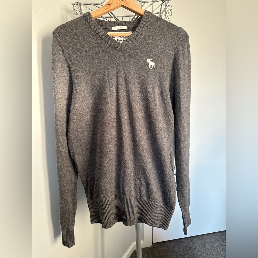 💥 SALE 💥 Abercrombie & Fitch cotton/cashmere blend jumper unisex - Picture 1 of 5